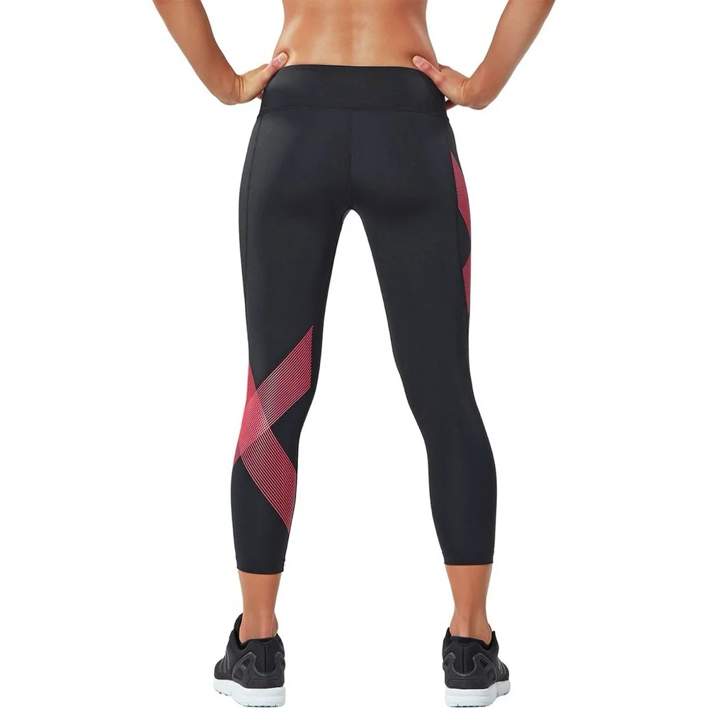 2XU Black Leggings with Pink Accents - Picture 7 of 7